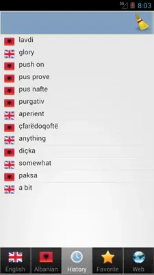 Albanian best dict android App screenshot 4